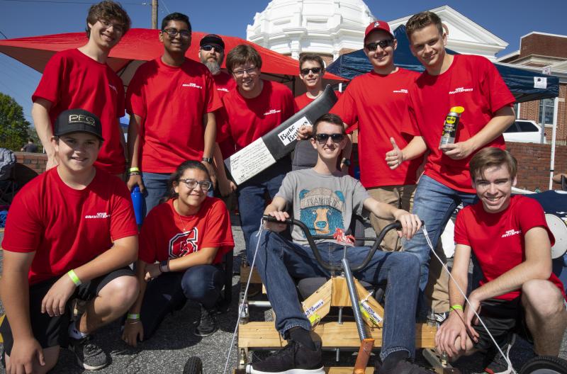 Apex Friendship High School's 2018 NC Gravity Games Team
